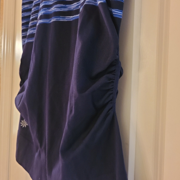 Athleta Ruched Reflective Racerback Tank Top Blue Small - Picture 7 of 12